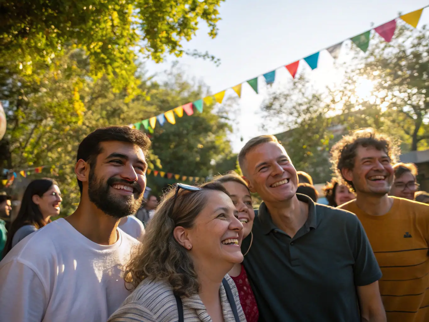 A candid shot of club members socializing and enjoying themselves at a club event, highlighting the community spirit and camaraderie.